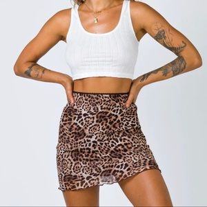 Princess Polly Vinay Animal Print Mini Skirt